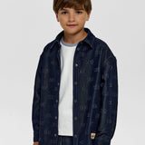 Choupette Blue Ch Branded Denim Shirt
