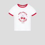 Choupette White Printed Cherry T Shirt