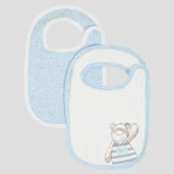 Choupette Blue Set Of Bibs