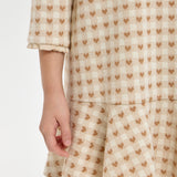 Choupette Creamy Heart Jersey Dress