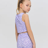 Sports Lilac Set, Top and Leggings, lilac