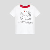Choupette White Animal Print T Shirt