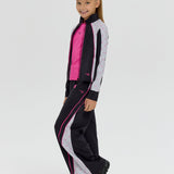 Choupette Girls Black Color-Block Dri-Fit Tracksuit