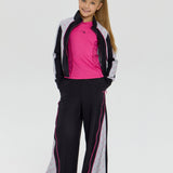 Choupette Girls Black Color-Block Dri-Fit Tracksuit