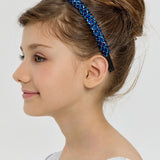 Choupette Blue Glitter Rhinestones Headband