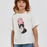 Choupette Catty T-Shirt With Diamonds