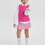 Choupette Smart Knitted Vest With Crystals