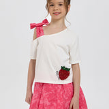 Choupette Beautiful Strawberry Set (Decorated Top And Balloon Skirt)