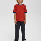 Choupette Red-Blue Stripe T Shirt