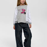 Choupette Grey Printed Teddy Sweatshirt