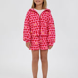 Choupette Heart Set Hoodie Jacket With Shorts