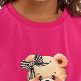 Choupette Bear Printed T-Shirt With Crystals