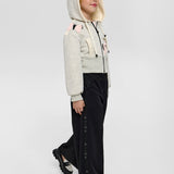 Choupette Grey Melange Decorated Hoodie