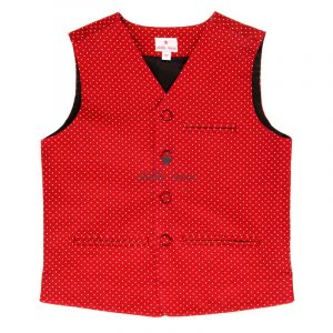 stella-rossa-red-polka-print-waist-coat-69501-1