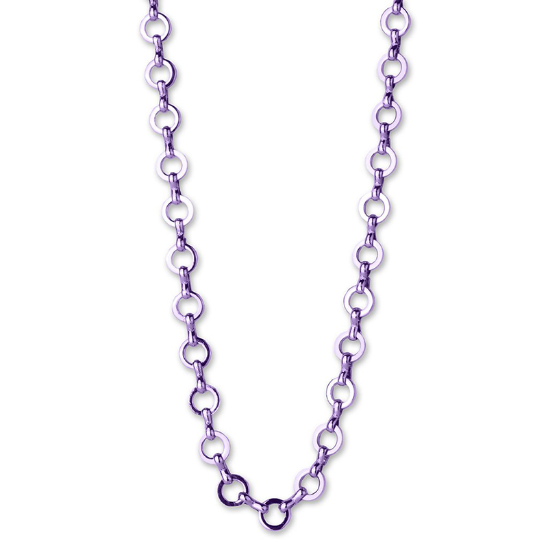 The Beebe Necklace in Purple Spiny, 20
