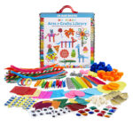 Sundaymot Arts and Crafts Supplies for Kids, 2000+Pcs Craft Kits for Kids,  DIY School Craft Project, Bulk Craft Set, Includes Art Supplies and Oxford