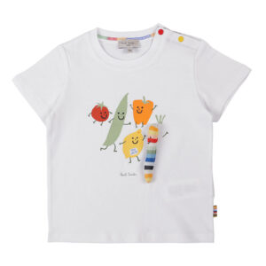 Paul Smith White Vegetables Print T-Shirt