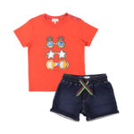 Paul Smith Red T-Shirt With Navy Shorts Set