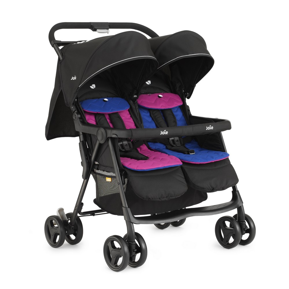 Joie Aire Twin W/ Rc Stroller Rosy & Sea Birth to 36 Months - Les Petits