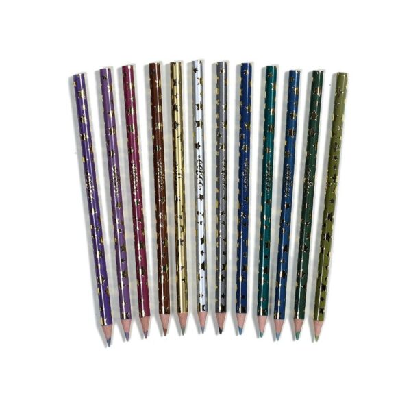 12 Metallic Pencils Unicorn 3
