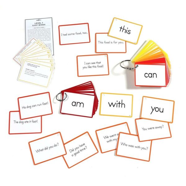 Flash Cards - Sight Words Level 1-
