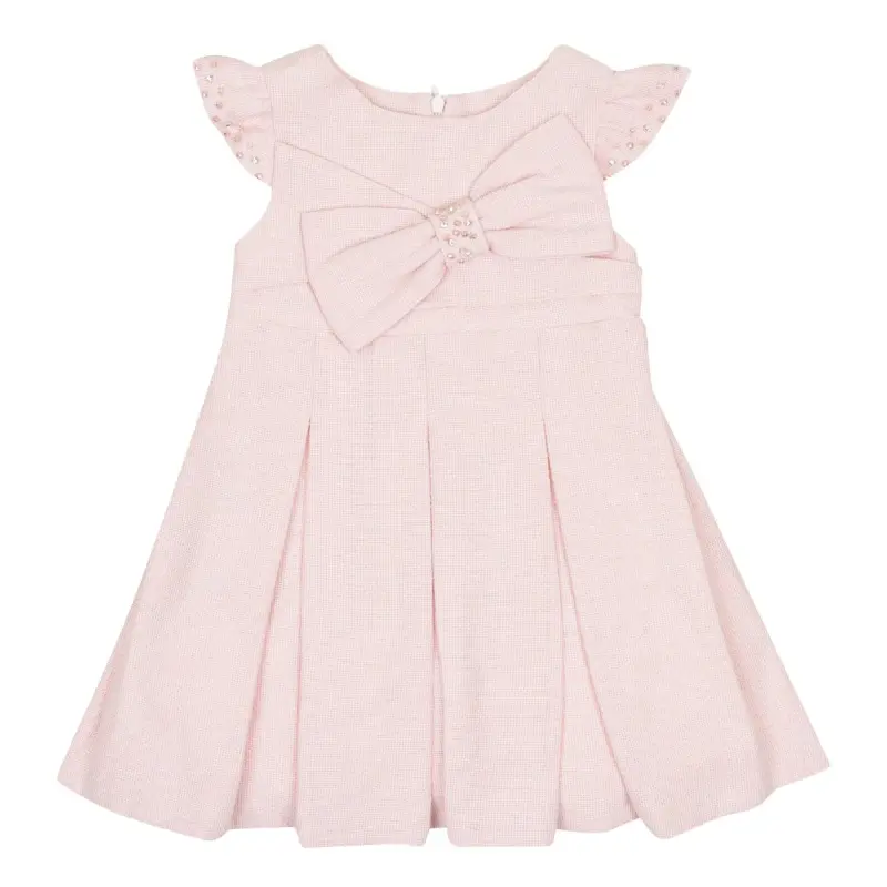 Lapin House Pink Bow Sequins Dress - Les Petits